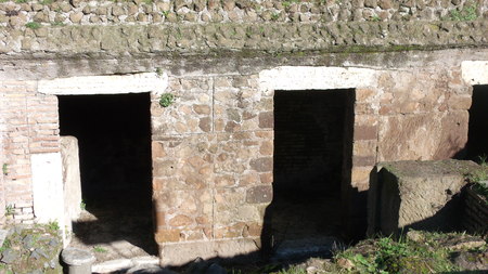 Underground spaces in the Roman Forumの写真素材