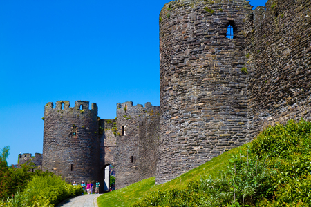Castle in Conwy - Wales, UKのeditorial素材