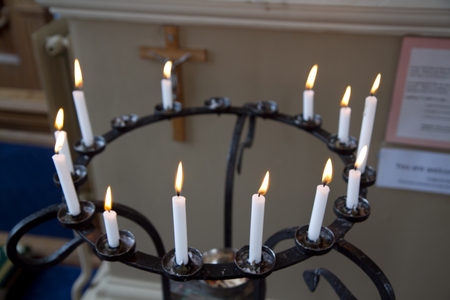 church candle holderの写真素材