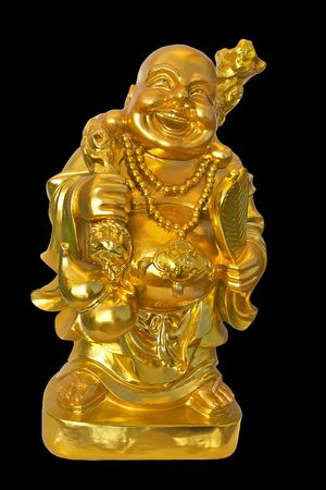 Golden Fat Buddhaの写真素材