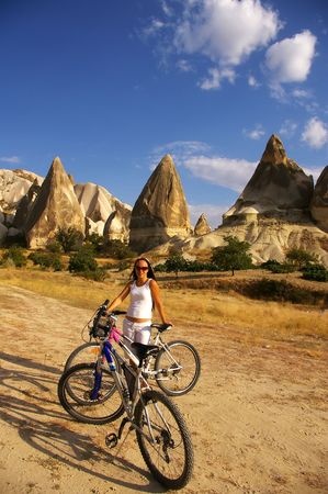 Mountain Bikingの写真素材