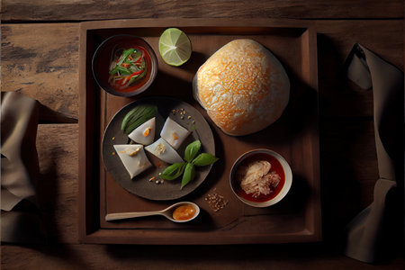 Thai Pad Kra Pao foodの写真素材