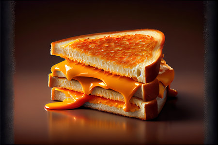 Grilled Cheese food Ai Generated Imageの写真素材