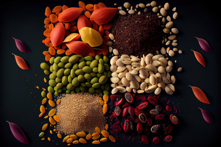 Special Healthy Seeds Mix Ai generativeの写真素材