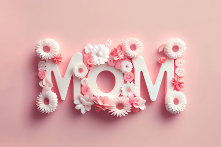 A great celebration of Mom love on the occassion of mothers dayの素材
