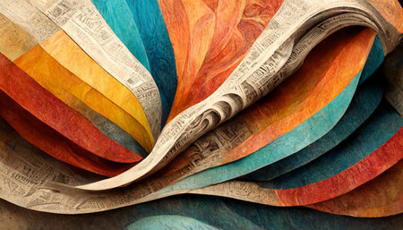 Newspaper background concept Ai generativeの素材