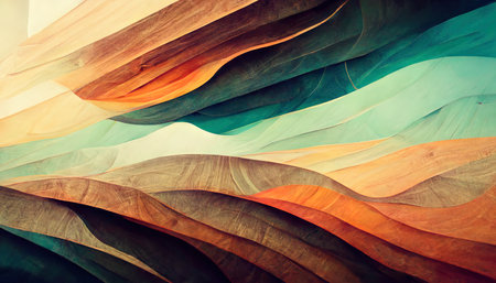 Beautiful Organic abstract gradient wallpaper background header illustration Ai generativeの素材