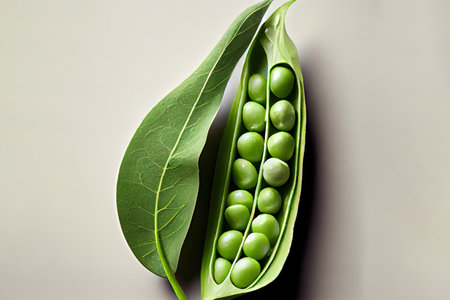 Tasty One natural Snap Sugar Peas Ai generativeの素材