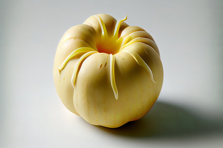 fresh turnips (brassica rapa rapa) and some cut ones on a white background Ai generativeの素材