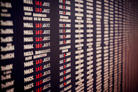 Poppy wall lists the names of all the Australians who died in service of armies. Generative Aiの素材
