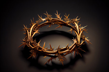 Realistic hand drawn thorns borders Ai generativeの素材