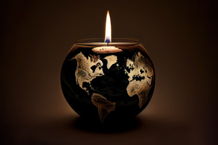 Earth hour. Generative Aiの素材