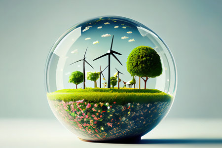 Beautiful sustainability concept. Generative Aiの素材