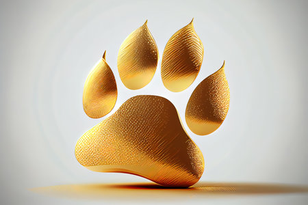 From above chewing bones. Generative Aiの素材