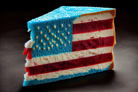 Top view american fast food concept. Generative Aiの素材