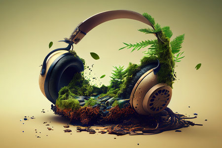 The creative concept of slowing down. Generative Aiの素材