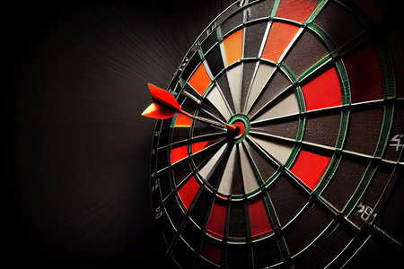 Dart board realistic. Generative Aiの素材