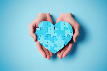 International autism awareness day. Generative Aiの素材