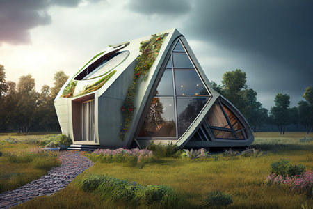 Ecology design over green background vector illustration. Generative Aiの素材