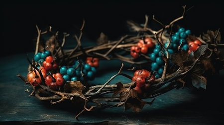 Original crown of thorns of jesus christ realistic. Generative Aiの素材