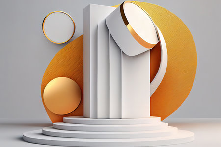 A minimalist beige background to promote your fragrance sticks. Generative Aiの素材