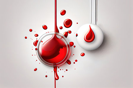 World blood donor day red cross and nurse day concept. Generative Aiの素材
