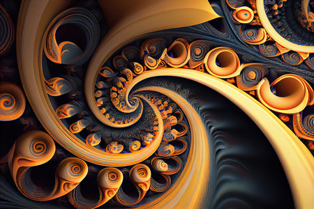 psychedelic relaxation pattern dynamic flowing natural forms. Generative Aiの素材