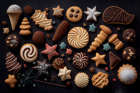 Holiday baking concept, realistic. Generative Aiの素材
