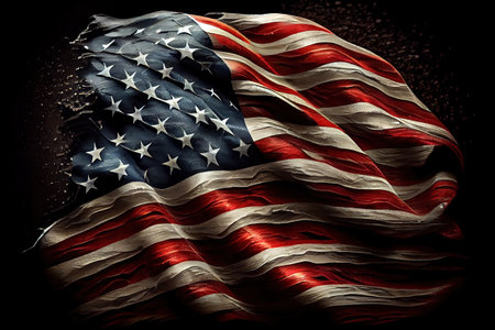 Happy labor day, USA Flag background for independence, veterans, labor,. Generative Aiの素材