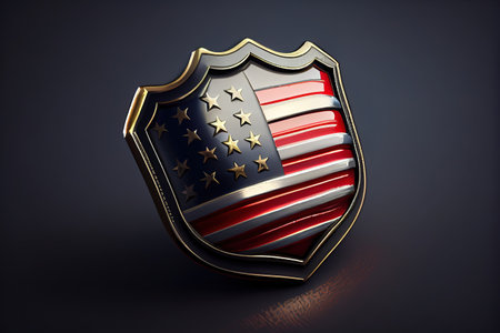 Happy Labor Day. Usa independence day badge collection. Generative Aiの素材