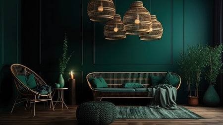 Close up on elegant decoration of house. Generative Aiの素材