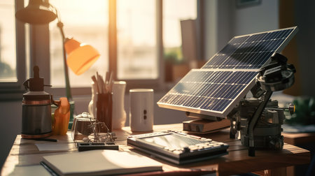 Creative robot isometric composition. Generative Aiの素材