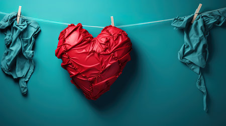 World heart day banner design. Generative Aiの素材