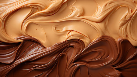 Delicious brown glaze with texture. Generative Aiの素材