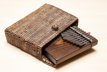 A traditional African instrument kalimba or thumb pianoの写真素材
