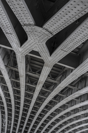 Historical bridge steelworks.の写真素材
