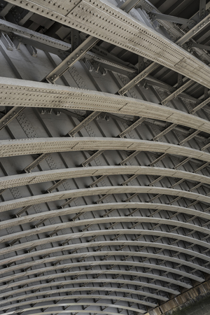Steel framework of Blackfriars bridgeの写真素材