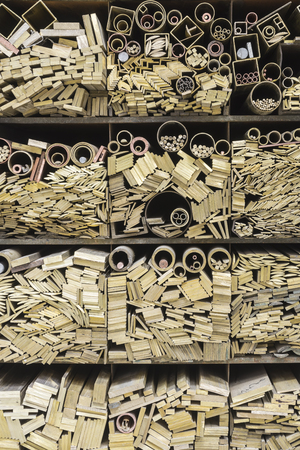 material stock in a workshopの写真素材