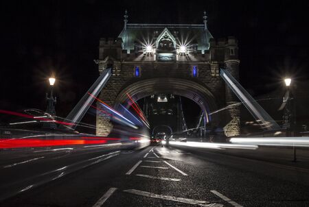 Tower bridge at night.の写真素材
