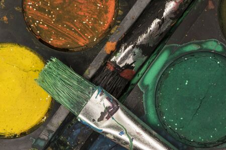 Detail of water colors.の写真素材