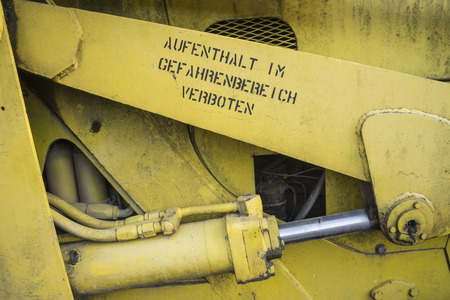 Detail of a building machine.