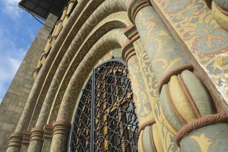 Door decoration on a historic church.