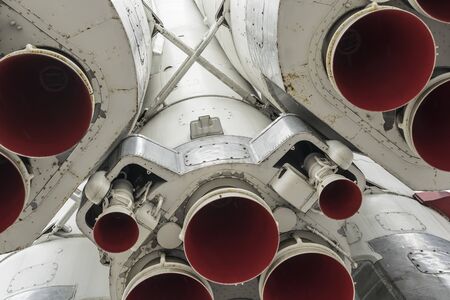 Booster of a old rocket.の写真素材