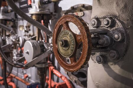 Industrial installation in a historic ship.