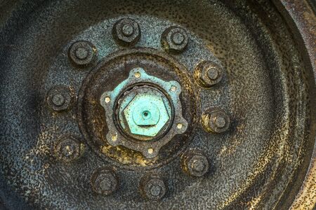 Detail of a historic wheel.
