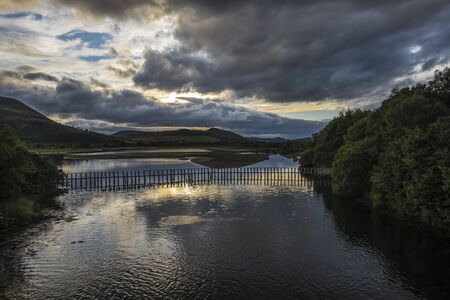 Sunset on a Scottish Lake.
