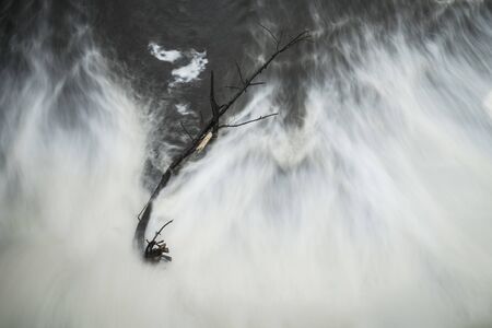 Abstract view of flowing water.