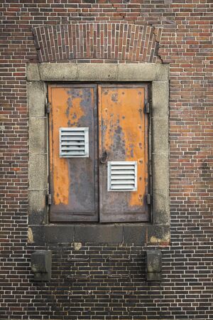 Historic warehouse door.の写真素材