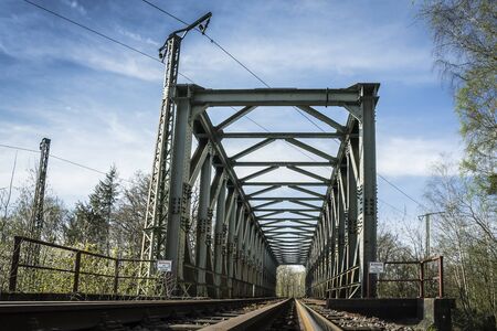 Industrial railway bridge