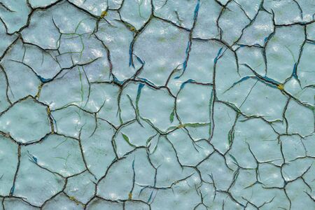 Cracked paint surface